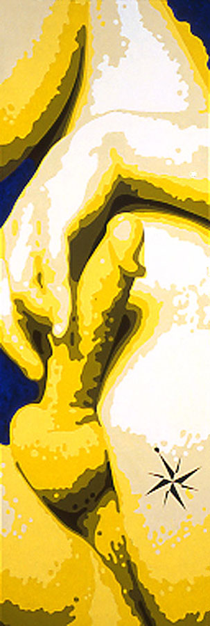 <br/>Ganymede, 2003<br/>72" x 24"<br/>acrylic on canvas